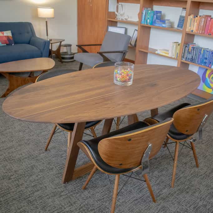 Waterton MidCentury Oval Table - Image 4