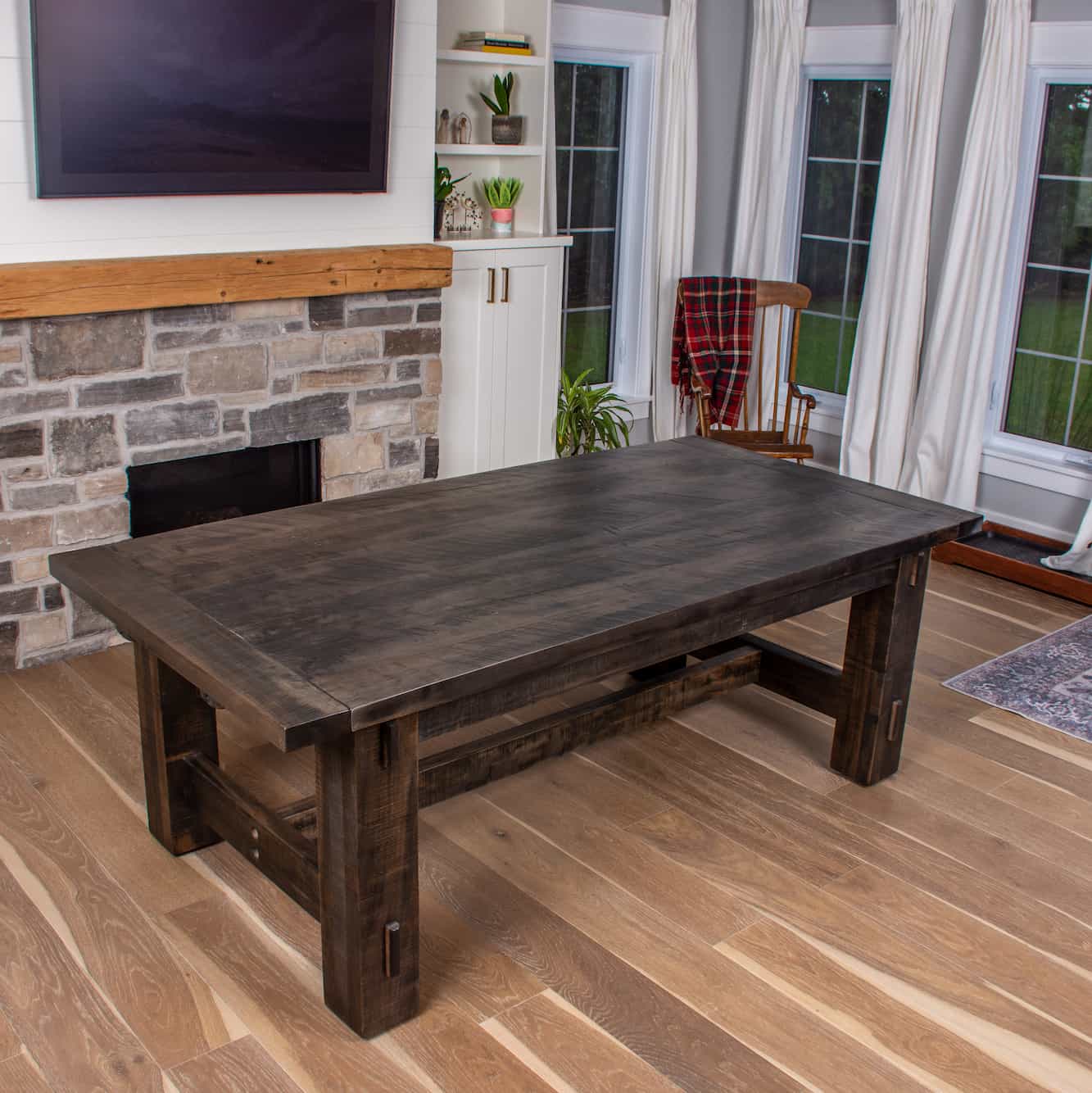 Barron Farmhouse Dining Table - Image 3
